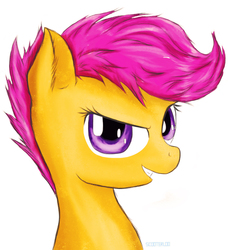 Size: 1050x1150 | Tagged: safe, artist:scooterloo, scootaloo, g4, female, solo