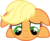 Size: 6037x5000 | Tagged: safe, artist:the-aziz, applejack, g4, absurd resolution, female, floppy ears, sad, simple background, solo, transparent background, vector