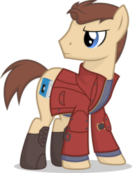 Size: 1905x2500 | Tagged: safe, artist:stainless33, earth pony, pony, chris pratt, guardians of the galaxy, lyrics in the comments, peter quill, ponified, simple background, solo, star-lord, transparent background, vector