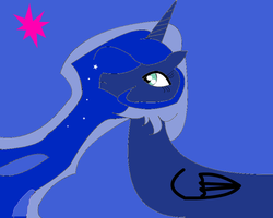 Size: 952x760 | Tagged: safe, artist:gracie_cleopatra, princess luna, g4, 1000 hours in ms paint, female, ms paint, solo