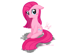 Size: 1400x1050 | Tagged: safe, artist:chichicherry123, pinkie pie, earth pony, pony, g4, blushing, cute, cuteamena, female, mare, pinkamena diane pie, shy, simple background, solo, transparent background