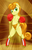 Size: 685x1056 | Tagged: safe, artist:pugilismx, carrot top, golden harvest, earth pony, pony, semi-anthro, g4, bipedal, boxing, boxing gloves, clothes, female, foxy boxing, mare, panties, solo, underwear