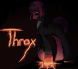 Size: 900x791 | Tagged: safe, artist:roxy oceansong, earth pony, pony, crossover, male, osmosis jones, ponified, solo, stallion, thrax, virus