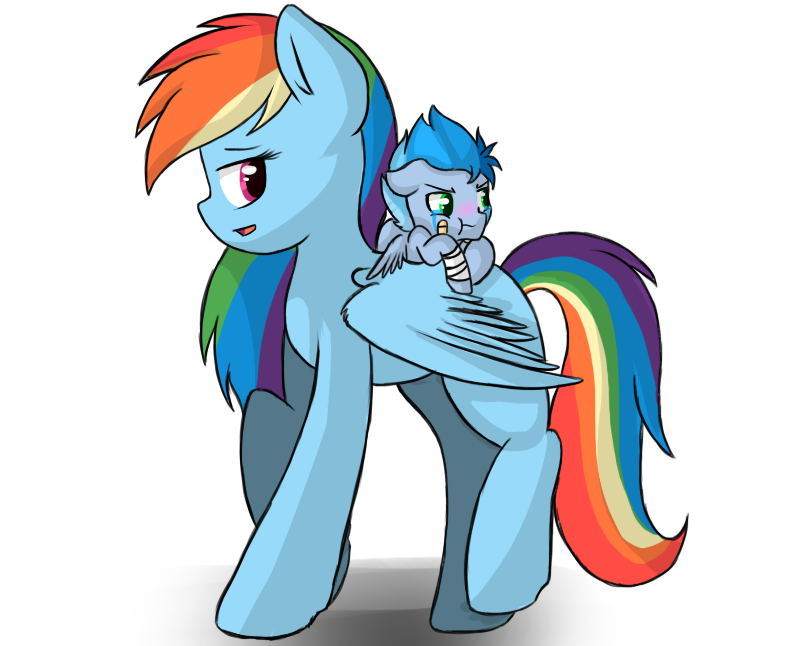 701310 Safe Artist Hikariviny Rainbow Dash Oc Oc Blue Lightning