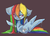 Size: 917x663 | Tagged: safe, artist:kaknifu, rainbow dash, goo, goo pony, original species, g4, female, solo