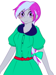 Size: 600x800 | Tagged: safe, artist:divided-s, oc, oc only, oc:queer-division, equestria girls, g4, clothes, dress, pixiv, solo