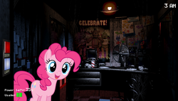 Size: 1254x712 | Tagged: safe, pinkie pie, five nights at aj's, g4, bonniepie, crossover