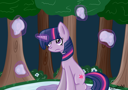 Size: 2480x1748 | Tagged: safe, artist:bigmackintosh, twilight sparkle, g4, female, magic practice, print, solo