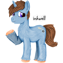 Size: 1111x1111 | Tagged: safe, artist:lauren-campbell, oc, oc only, oc:inkwell, solo