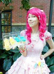 Size: 1489x2048 | Tagged: safe, artist:thewanderer-chan, pinkie pie, human, g4, cosplay, irl, irl human, photo