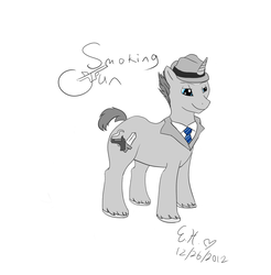 Size: 1411x1434 | Tagged: safe, artist:hurleygirl2798, pony, cole phelps, l.a. noire, ponified, solo