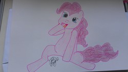 Size: 3264x1840 | Tagged: safe, artist:tali17, pinkie pie, g4, female, solo, traditional art