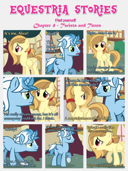 Size: 1800x2409 | Tagged: safe, artist:estories, oc, oc only, oc:alice goldenfeather, oc:moon dust (estories), pegasus, pony, unicorn, comic:find yourself, g4, comic