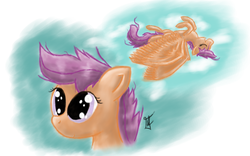Size: 1680x1050 | Tagged: safe, artist:eternalsubscriber, scootaloo, g4, female, solo