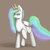 Size: 1280x1280 | Tagged: safe, artist:staggeredline, princess celestia, g4, female, simple background, solo