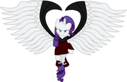 Size: 9959x6407 | Tagged: safe, artist:atomicmillennial, rarity, alicorn, pony, g4, absurd resolution, alicornified, clothes, female, large wings, race swap, raricorn, simple background, solo, transparent background