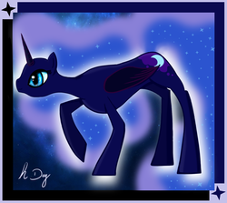 Size: 1312x1168 | Tagged: safe, artist:hllday, nightmare moon, alicorn, pony, g4, action pose, female, solo