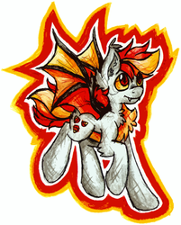 Size: 1027x1277 | Tagged: safe, artist:php166, oc, oc only, oc:candy corn, bat pony, pony, candy, cutie mark, fangs, halloween, male, stallion