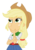 Size: 4241x5998 | Tagged: safe, artist:synch-anon, artist:twiforce, applejack, equestria girls, g4, absurd resolution, female, simple background, solo, transparent background, vector