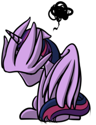 Size: 900x1170 | Tagged: safe, artist:razya, twilight sparkle, alicorn, pony, facewing, female, mare, simple background, sitting, transparent background, twilight sparkle (alicorn), vector, wing hands