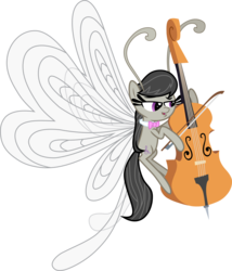 Size: 2374x2772 | Tagged: safe, artist:jaybugjimmies, octavia melody, breezie, g4, breeziefied, cello, female, high res, musical instrument, simple background, solo, species swap, transparent background, vector