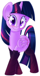 Size: 1008x1914 | Tagged: safe, artist:january3rd, twilight sparkle, alicorn, pony, g4, clothes, cute, female, mare, simple background, smiling, socks, solo, transparent background, twiabetes, twilight sparkle (alicorn)