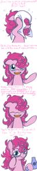 Size: 600x2800 | Tagged: safe, artist:solar-slash, pinkie pie, earth pony, pony, ask pinkie pie solutions, g4, ask, comic, female, glasses, hair dryer, mare, messy mane, solo, towel, tumblr