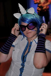 Size: 640x960 | Tagged: safe, artist:eruki-chan04, dj pon-3, vinyl scratch, human, g4, cosplay, irl, irl human, photo