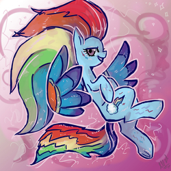 Size: 1200x1200 | Tagged: safe, artist:staticdragon1, rainbow dash, g4, female, rainbow power, solo