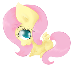 Size: 867x805 | Tagged: safe, artist:avelineh, fluttershy, g4, female, simple background, solo, transparent background