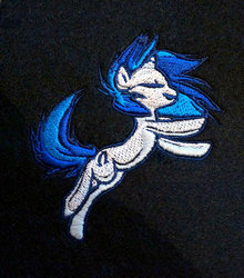 Size: 839x953 | Tagged: safe, artist:fafatacle, dj pon-3, vinyl scratch, g4, embroidery
