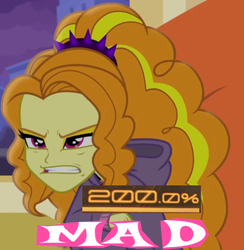 Size: 661x677 | Tagged: safe, adagio dazzle, equestria girls, g4, my little pony equestria girls: rainbow rocks, 200% mad, expand dong, exploitable meme, female, gem, gritted teeth, meme, metal gear, metal gear rising, reaction image, siren gem