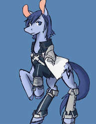 Size: 772x1000 | Tagged: safe, artist:shiroganeigh, pony, chrom, clothes, fire emblem, ponified, rearing, simple background, solo