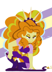 Size: 1250x1750 | Tagged: safe, artist:rivalcat, adagio dazzle, equestria girls, g4, my little pony equestria girls: rainbow rocks, female, gem, lidded eyes, siren gem, solo, whip