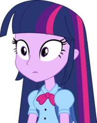 Size: 2753x3468 | Tagged: safe, artist:sketchmcreations, twilight sparkle, equestria girls, g4, female, high res, reaction image, simple background, solo, transparent background, vector, wat