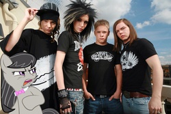 Size: 1500x1000 | Tagged: safe, octavia melody, human, g4, dude looks like a lady, emo, ew gay, irl, irl human, music, photo, photoshop, ponies in real life, scene, tokio hotel