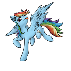 Size: 3000x3000 | Tagged: safe, artist:darknightdragon1, rainbow dash, pegasus, pony, g4, female, high res, solo, tongue out