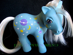 Size: 500x375 | Tagged: safe, artist:jupiternwndrlnd, night glider (g1), g1, customized toy, irl, photo, solo, toy, twice as fancy ponies