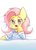 Size: 731x1029 | Tagged: safe, artist:joycall6, fluttershy, g4, blushing, clothes, crying, female, messy mane, pajamas, solo