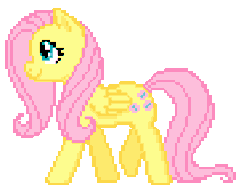 Size: 251x192 | Tagged: safe, artist:dragonshy, fluttershy, g4, animated, female, pixel art, solo, sprite, walk cycle, walking