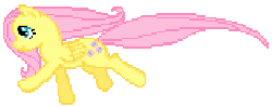 Size: 393x156 | Tagged: safe, artist:dragonshy, fluttershy, g4, animated, female, pixel art, running, solo, sprite