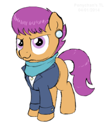 Size: 357x423 | Tagged: safe, artist:haretrinity, ms. harshwhinny, scootaloo, g4, female, professionalism, simple background, solo, transparent background