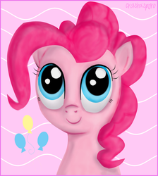 Size: 589x658 | Tagged: safe, artist:xwreathofroses, pinkie pie, g4, female, solo