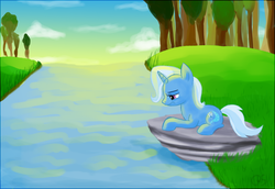 Size: 1055x726 | Tagged: safe, artist:xwreathofroses, trixie, pony, unicorn, g4, female, mare, solo