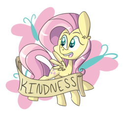 Size: 1024x1024 | Tagged: safe, artist:kittyateaperson, fluttershy, g4, female, old banner, solo