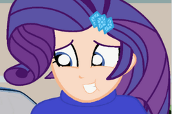 Size: 400x266 | Tagged: safe, artist:garretthegarret, rarity, equestria girls, g4, cropped, human coloration, humanized, solo