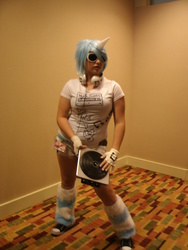 Size: 2736x3648 | Tagged: safe, dj pon-3, vinyl scratch, human, g4, cosplay, high res, irl, irl human, photo