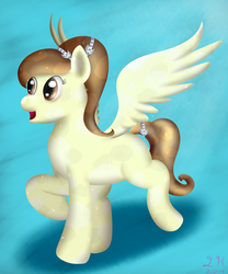 Size: 2500x3000 | Tagged: safe, artist:farondk, oc, oc only, oc:ery, crystal pony, pony, happy, high res, solo