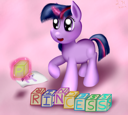 Size: 2600x2350 | Tagged: safe, artist:farondk, twilight sparkle, alicorn, pony, g4, drawing, female, filly, high res, magic, mare, solo, twilight sparkle (alicorn), twilight wants to be a princess, twily