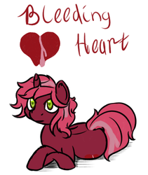 Size: 800x949 | Tagged: safe, oc, oc only, oc:bleeding heart, pony, unicorn, solo